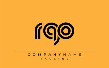 RQO Yaratıcı Eşsiz Modern Harf Logosu Tasarımı. Benzersiz bir harf dizaynına sahip stilize logo, soyut minimalist estetik ve modern cazibe sunar.