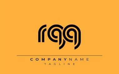 RQQ Yaratıcı Eşsiz Modern Harf Logosu Tasarımı. Benzersiz bir harf dizaynına sahip stilize logo, soyut minimalist estetik ve modern cazibe sunar.