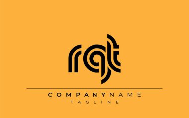 RQT Yaratıcı Eşsiz Modern Harf Logosu Tasarımı. Benzersiz bir harf dizaynına sahip stilize logo, soyut minimalist estetik ve modern cazibe sunar.