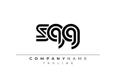 SQG Yaratıcı Eşsiz Modern Harf Logosu Tasarımı. Benzersiz bir harf dizaynına sahip stilize logo, soyut minimalist estetik ve modern cazibe sunar.