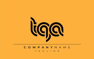 TQA Yaratıcı Eşsiz Modern Harf Logosu Tasarımı. Benzersiz bir harf dizaynına sahip stilize logo, soyut minimalist estetik ve modern cazibe sunar.