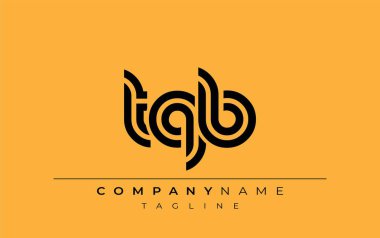 TQB Yaratıcı Eşsiz Modern Harf Logosu Tasarımı. Benzersiz bir harf dizaynına sahip stilize logo, soyut minimalist estetik ve modern cazibe sunar.