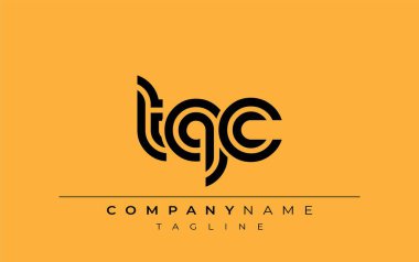 TQC Yaratıcı Eşsiz Modern Harf Logosu Tasarımı. Benzersiz bir harf dizaynına sahip stilize logo, soyut minimalist estetik ve modern cazibe sunar.