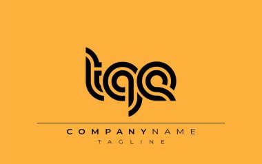TQE Yaratıcı Eşsiz Modern Harf Logosu Tasarımı. Benzersiz bir harf dizaynına sahip stilize logo, soyut minimalist estetik ve modern cazibe sunar.