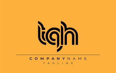 TQH Yaratıcı Eşsiz Modern Harf Logosu Tasarımı. Benzersiz bir harf dizaynına sahip stilize logo, soyut minimalist estetik ve modern cazibe sunar.