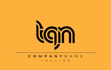 TQN Yaratıcı Eşsiz Modern Harf Logosu Tasarımı. Benzersiz bir harf dizaynına sahip stilize logo, soyut minimalist estetik ve modern cazibe sunar.