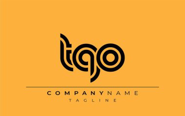 TQO Yaratıcı Eşsiz Modern Harf Logosu Tasarımı. Benzersiz bir harf dizaynına sahip stilize logo, soyut minimalist estetik ve modern cazibe sunar.