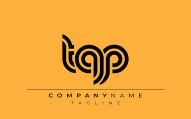 TQP Yaratıcı Eşsiz Modern Harf Logosu Tasarımı. Benzersiz bir harf dizaynına sahip stilize logo, soyut minimalist estetik ve modern cazibe sunar.