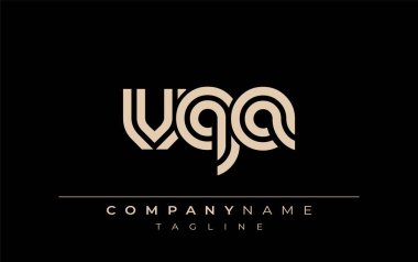 VQA Yaratıcı Eşsiz Modern Harf Logosu Tasarımı. Benzersiz bir harf dizaynına sahip stilize logo, soyut minimalist estetik ve modern cazibe sunar.