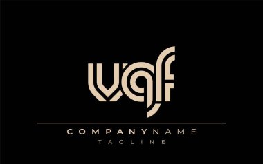 VQF Yaratıcı Eşsiz Modern Harf Logosu Tasarımı. Benzersiz bir harf dizaynına sahip stilize logo, soyut minimalist estetik ve modern cazibe sunar.