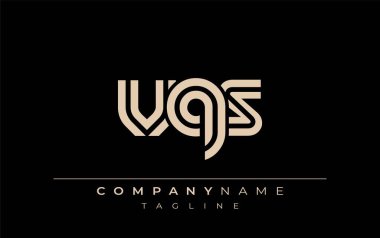 VQS Yaratıcı Eşsiz Modern Harf Logosu Tasarımı. Benzersiz bir harf dizaynına sahip stilize logo, soyut minimalist estetik ve modern cazibe sunar.