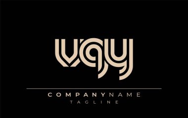 VQY Yaratıcı Eşsiz Modern Harf Logosu Tasarımı. Benzersiz bir harf dizaynına sahip stilize logo, soyut minimalist estetik ve modern cazibe sunar.
