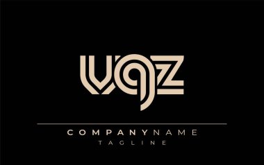 VQZ Yaratıcı Eşsiz Modern Harf Logosu Tasarımı. Benzersiz bir harf dizaynına sahip stilize logo, soyut minimalist estetik ve modern cazibe sunar.