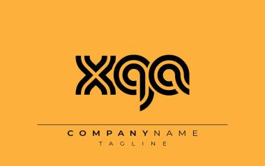 XQA Yaratıcı Eşsiz Modern Harf Logosu Tasarımı. Benzersiz bir harf dizaynına sahip stilize logo, soyut minimalist estetik ve modern cazibe sunar.