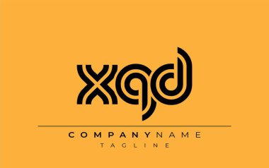 XQD Yaratıcı Eşsiz Modern Harf Logosu Tasarımı. Benzersiz bir harf dizaynına sahip stilize logo, soyut minimalist estetik ve modern cazibe sunar.
