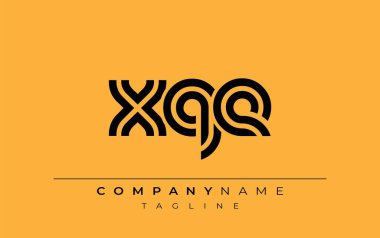 XQE Yaratıcı Eşsiz Modern Harf Logosu Tasarımı. Benzersiz bir harf dizaynına sahip stilize logo, soyut minimalist estetik ve modern cazibe sunar.