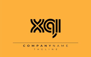 XQI Yaratıcı Eşsiz Modern Harf Logosu Tasarımı. Benzersiz bir harf dizaynına sahip stilize logo, soyut minimalist estetik ve modern cazibe sunar.
