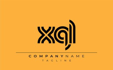 XQL Yaratıcı Eşsiz Modern Harf Logosu Tasarımı. Benzersiz bir harf dizaynına sahip stilize logo, soyut minimalist estetik ve modern cazibe sunar.