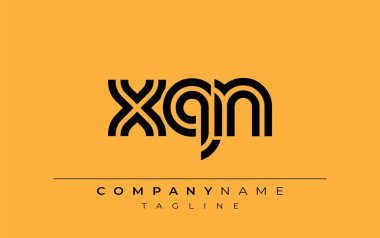 XQN Yaratıcı Eşsiz Modern Harf Logosu Tasarımı. Benzersiz bir harf dizaynına sahip stilize logo, soyut minimalist estetik ve modern cazibe sunar.
