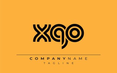 XQO Yaratıcı Eşsiz Modern Harf Logosu Tasarımı. Benzersiz bir harf dizaynına sahip stilize logo, soyut minimalist estetik ve modern cazibe sunar.