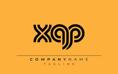 XQP Yaratıcı Eşsiz Modern Harf Logosu Tasarımı. Benzersiz bir harf dizaynına sahip stilize logo, soyut minimalist estetik ve modern cazibe sunar.