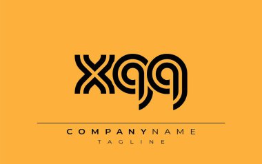 XQQ Yaratıcı Eşsiz Modern Harf Logosu Tasarımı. Benzersiz bir harf dizaynına sahip stilize logo, soyut minimalist estetik ve modern cazibe sunar.