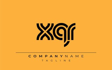 XQR Yaratıcı Eşsiz Modern Harf Logosu Tasarımı. Benzersiz bir harf dizaynına sahip stilize logo, soyut minimalist estetik ve modern cazibe sunar.