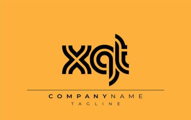 XQT Yaratıcı Eşsiz Modern Harf Logosu Tasarımı. Benzersiz bir harf dizaynına sahip stilize logo, soyut minimalist estetik ve modern cazibe sunar.