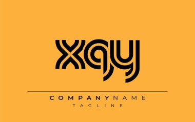 XQY Yaratıcı Eşsiz Modern Harf Logosu Tasarımı. Benzersiz bir harf dizaynına sahip stilize logo, soyut minimalist estetik ve modern cazibe sunar.