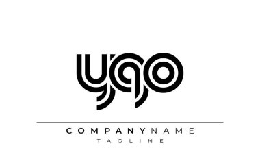 YQO Yaratıcı Eşsiz Modern Harf Logosu Tasarımı. Benzersiz bir harf dizaynına sahip stilize logo, soyut minimalist estetik ve modern cazibe sunar.