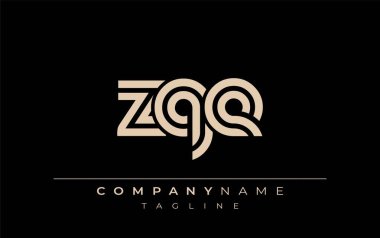 ZQE Yaratıcı Eşsiz Modern Harf Logosu Tasarımı. Benzersiz bir harf dizaynına sahip stilize logo, soyut minimalist estetik ve modern cazibe sunar.