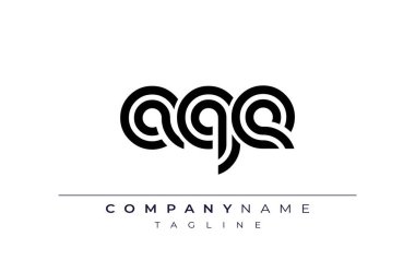 AQE Yaratıcı Eşsiz Modern Harf Logosu Tasarımı. Benzersiz bir harf dizaynına sahip stilize logo, soyut minimalist estetik ve modern cazibe sunar.