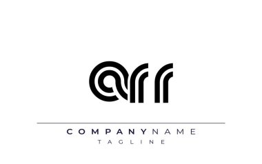 ARR Yaratıcı Eşsiz Modern Harf Logosu Tasarımı. Benzersiz bir harf dizaynına sahip stilize logo, soyut minimalist estetik ve modern cazibe sunar.
