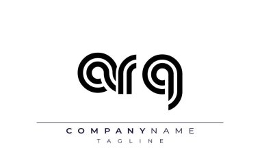 ARQ Yaratıcı Eşsiz Modern Harf Logosu Tasarımı. Benzersiz bir harf dizaynına sahip stilize logo, soyut minimalist estetik ve modern cazibe sunar.