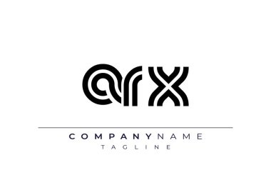 ARX Yaratıcı Eşsiz Modern Harf Logosu Tasarımı. Benzersiz bir harf dizaynına sahip stilize logo, soyut minimalist estetik ve modern cazibe sunar.
