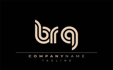BRQ Yaratıcı Eşsiz Modern Harf Logosu Tasarımı. Benzersiz bir harf dizaynına sahip stilize logo, soyut minimalist estetik ve modern cazibe sunar.