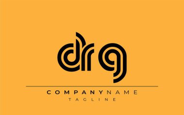 DRH Yaratıcı Eşsiz Modern Harf Logosu Tasarımı. Benzersiz bir harf dizaynına sahip stilize logo, soyut minimalist estetik ve modern cazibe sunar.