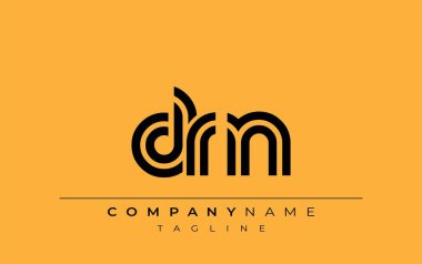 DRN Yaratıcı Eşsiz Modern Harf Logosu Tasarımı. Benzersiz bir harf dizaynına sahip stilize logo, soyut minimalist estetik ve modern cazibe sunar.