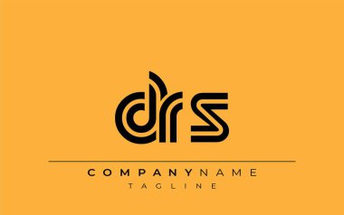 DRS Yaratıcı Eşsiz Modern Harf Logosu Tasarımı. Benzersiz bir harf dizaynına sahip stilize logo, soyut minimalist estetik ve modern cazibe sunar.