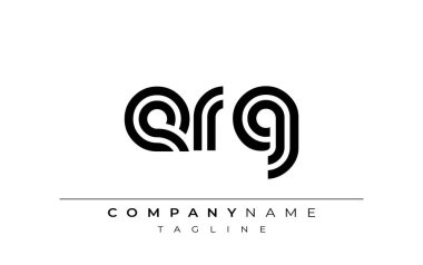 ERG Yaratıcı Eşsiz Modern Harf Logosu Tasarımı. Benzersiz bir harf dizaynına sahip stilize logo, soyut minimalist estetik ve modern cazibe sunar.