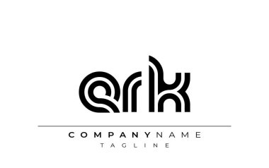 ERK Yaratıcı Eşsiz Modern Harf Logosu Tasarımı. Benzersiz bir harf dizaynına sahip stilize logo, soyut minimalist estetik ve modern cazibe sunar.
