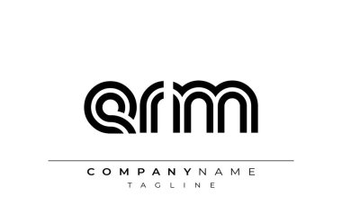 ERM Yaratıcı Eşsiz Modern Harf Logosu Tasarımı. Benzersiz bir harf dizaynına sahip stilize logo, soyut minimalist estetik ve modern cazibe sunar.