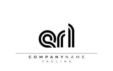 ERL Yaratıcı Eşsiz Modern Harf Logosu Tasarımı. Benzersiz bir harf dizaynına sahip stilize logo, soyut minimalist estetik ve modern cazibe sunar.
