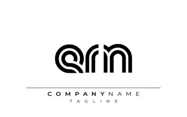 ERN Yaratıcı Eşsiz Modern Harf Logosu Tasarımı. Benzersiz bir harf dizaynına sahip stilize logo, soyut minimalist estetik ve modern cazibe sunar.