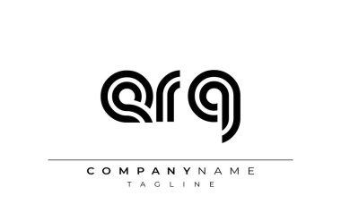 ERQ Yaratıcı Eşsiz Modern Harf Logosu Tasarımı. Benzersiz bir harf dizaynına sahip stilize logo, soyut minimalist estetik ve modern cazibe sunar.