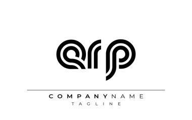 ERP Yaratıcı Eşsiz Modern Harf Logosu Tasarımı. Benzersiz bir harf dizaynına sahip stilize logo, soyut minimalist estetik ve modern cazibe sunar.