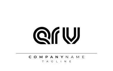 ERV Yaratıcı Eşsiz Modern Harf Logosu Tasarımı. Benzersiz bir harf dizaynına sahip stilize logo, soyut minimalist estetik ve modern cazibe sunar.