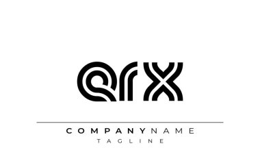 ERX Yaratıcı Eşsiz Modern Harf Logosu Tasarımı. Benzersiz bir harf dizaynına sahip stilize logo, soyut minimalist estetik ve modern cazibe sunar.