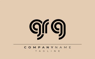 GRG Yaratıcı Eşsiz Modern Harf Logosu Tasarımı. Benzersiz bir harf dizaynına sahip stilize logo, soyut minimalist estetik ve modern cazibe sunar.