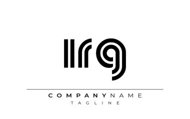 IRG Yaratıcı Eşsiz Modern Harf Logosu Tasarımı. Benzersiz bir harf dizaynına sahip stilize logo, soyut minimalist estetik ve modern cazibe sunar.